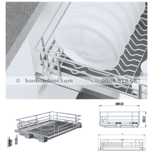 Giá Để Bát Đĩa Tủ Dưới EPV6080F - Rộng 800 - Ảnh 2