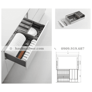 Giá Để Bát Đĩa Tủ Dưới EUM6060 - Rộng 600