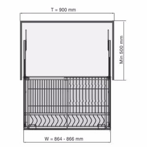 Giá Bát Đĩa Tủ Dưới - BS900N - BOSSEU 6 Giá Bát Đĩa Tủ Dưới - BS900N - BOSSEU - Ảnh 3