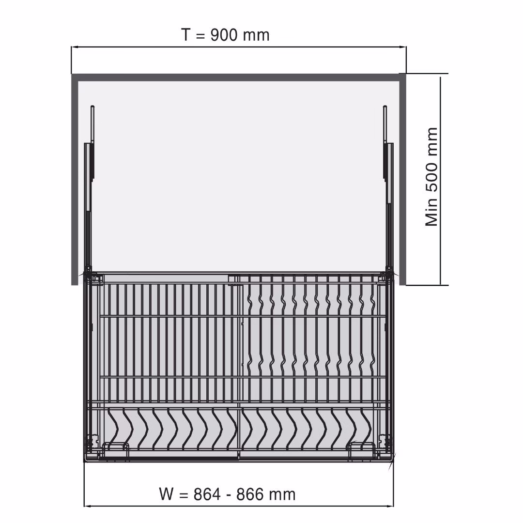 Giá Bát Đĩa Tủ Dưới - BS900N - BOSSEU 4 Giá Bát Đĩa Tủ Dưới - BS900N - BOSSEU - Ảnh 3