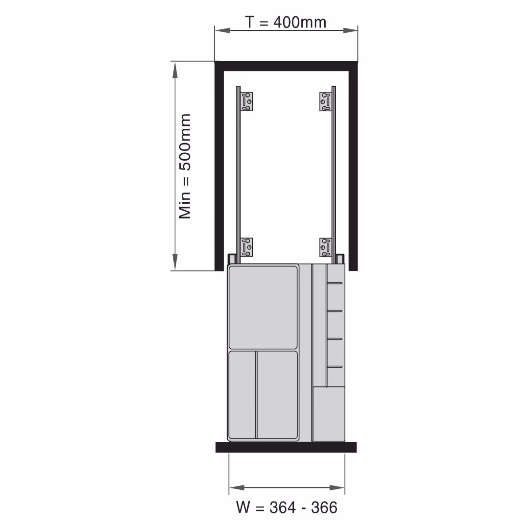 Giá Dao Thớt - BS304.400DS - BOSSEU 3 Giá Dao Thớt - BS304.400DS - BOSSEU - Ảnh 2