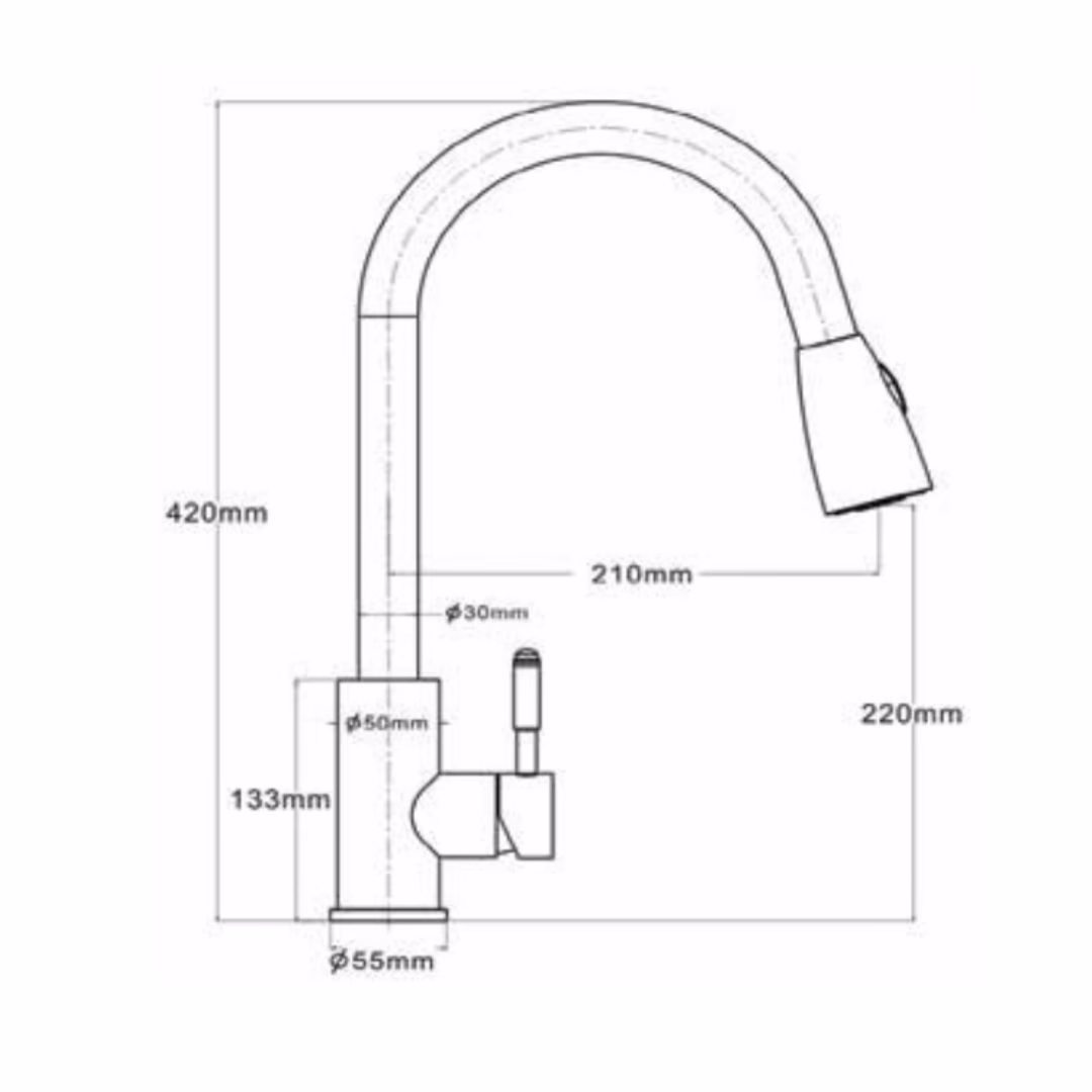 Vòi Nước Rửa Chén - BR6221B - BOSS 4 Vòi Nước Rửa Chén - BR6221B - BOSS - Ảnh 2