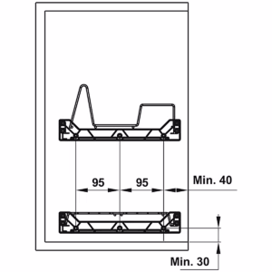 Giá Bát Cố Định - 544.40.003 - PRESTO - HAFELE 6 Giá Bát Cố Định - 544.40.003 - PRESTO - HAFELE - Ảnh 3