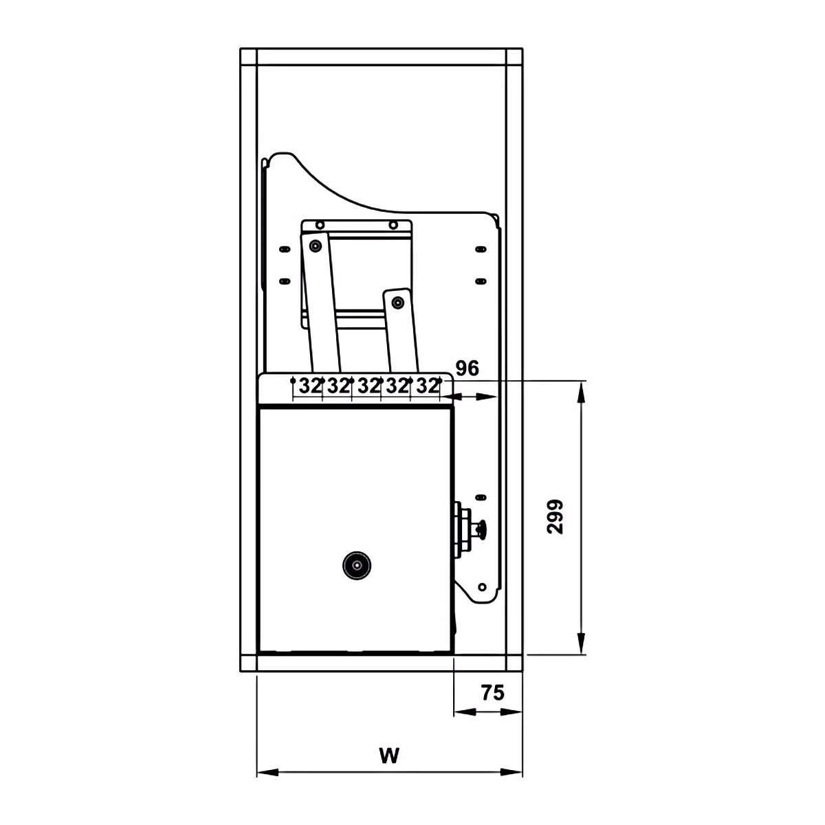 Giá Bát Nâng Hạ - 504.76.012 - LENTO - HAFELE 4 Giá Bát Nâng Hạ - 504.76.012 - LENTO - HAFELE - Ảnh 2