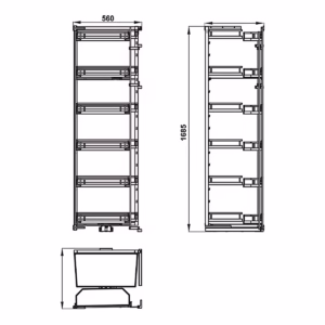 Tủ Đồ Khô - 548.65.862 - KARA SWING - HAFELE 8 Tủ Đồ Khô - 548.65.862 - KARA SWING - HAFELE - Ảnh 3